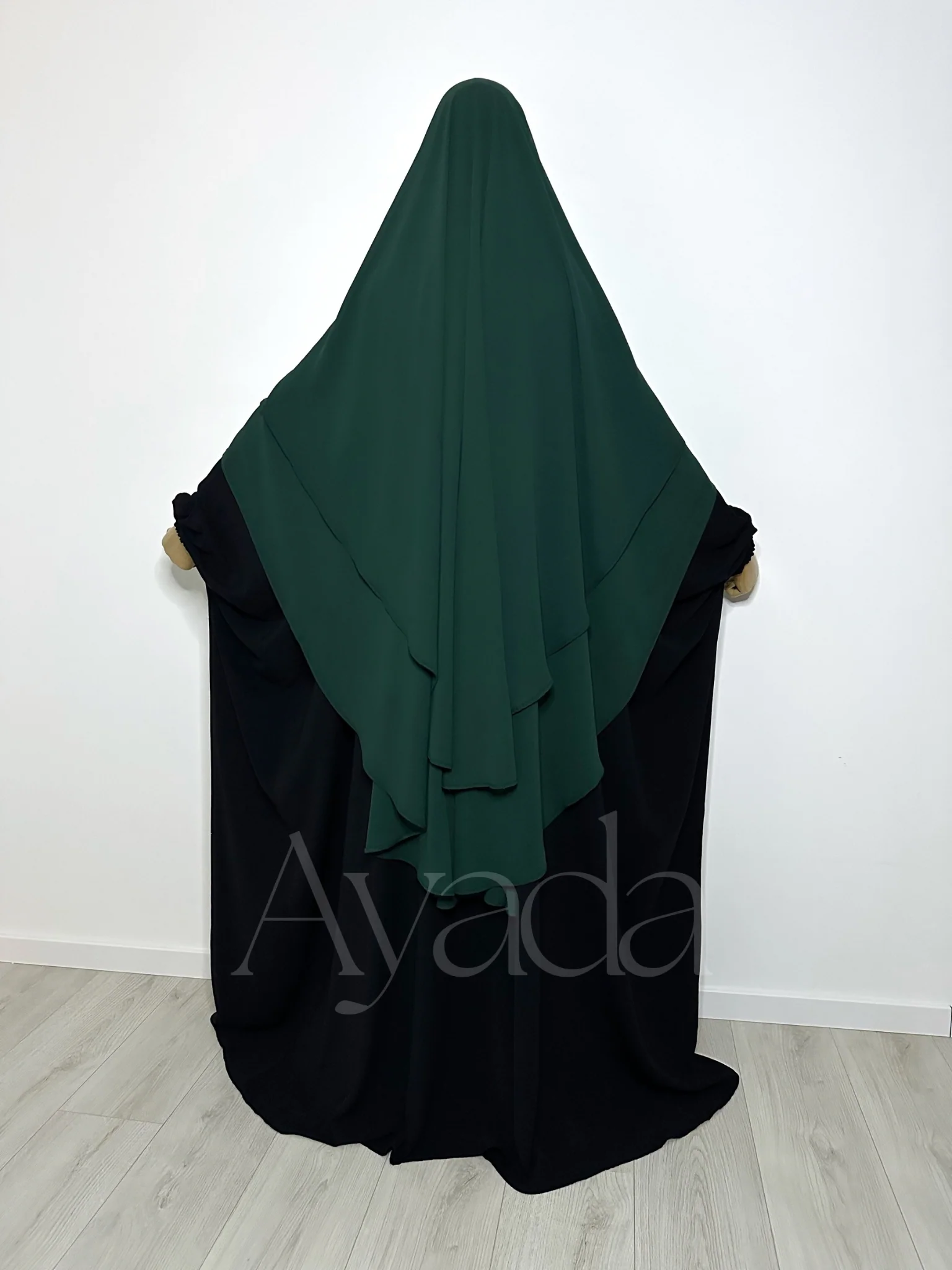 Khimar 2 voiles pointu Mousseline - Image 19