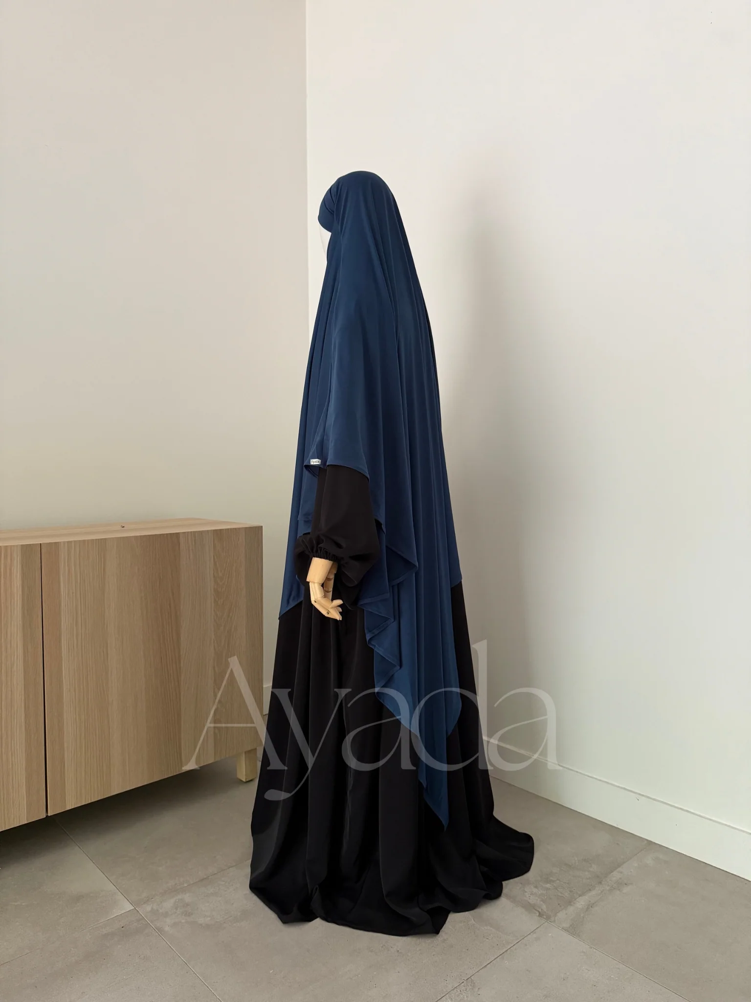 Khimar Maxi Jersey Premium Long Pointu - Image 3