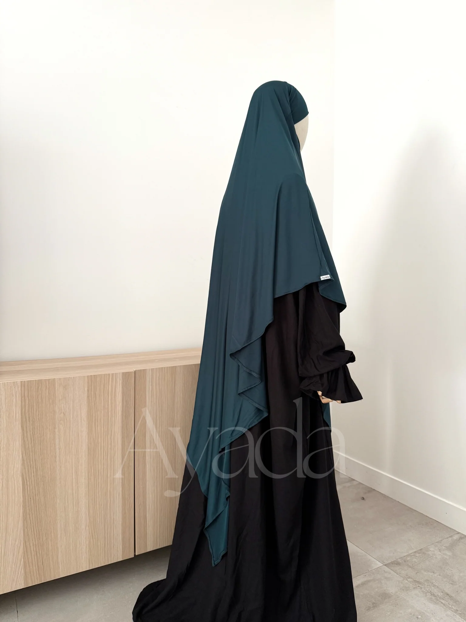 Khimar Maxi Jersey Premium Long Pointu - Image 5